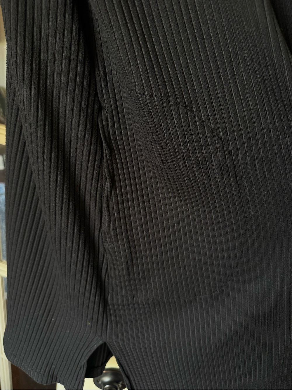 2X Cuddl Duds Black Ribbed 3 Piece Lounge Set Cardigan Tank Pants Soft Cozy - Picture 5 of 5